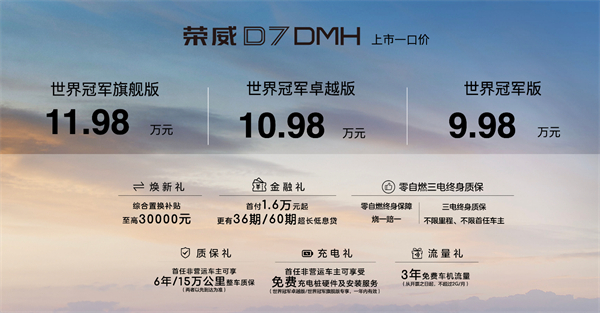 中國(guó)混動(dòng)問(wèn)鼎世界之巔，榮威DMH雙車(chē)正式上市